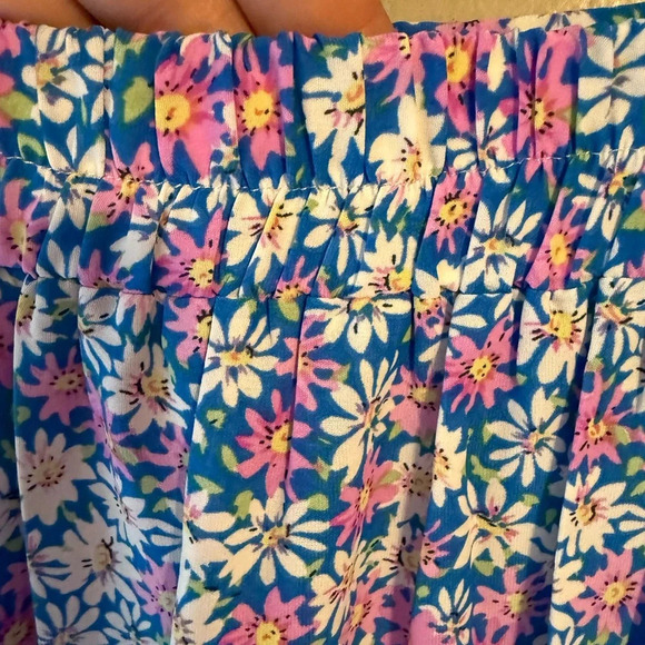 Simple Fun Womens Floral Tiered High Low Midi Skirt Summer Spring XL NWT - Picture 6 of 8